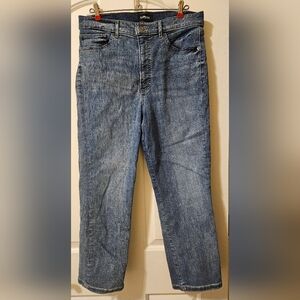 Express Jeans Womens Size 10R Straight Super High Rise Medium Wash Jeans